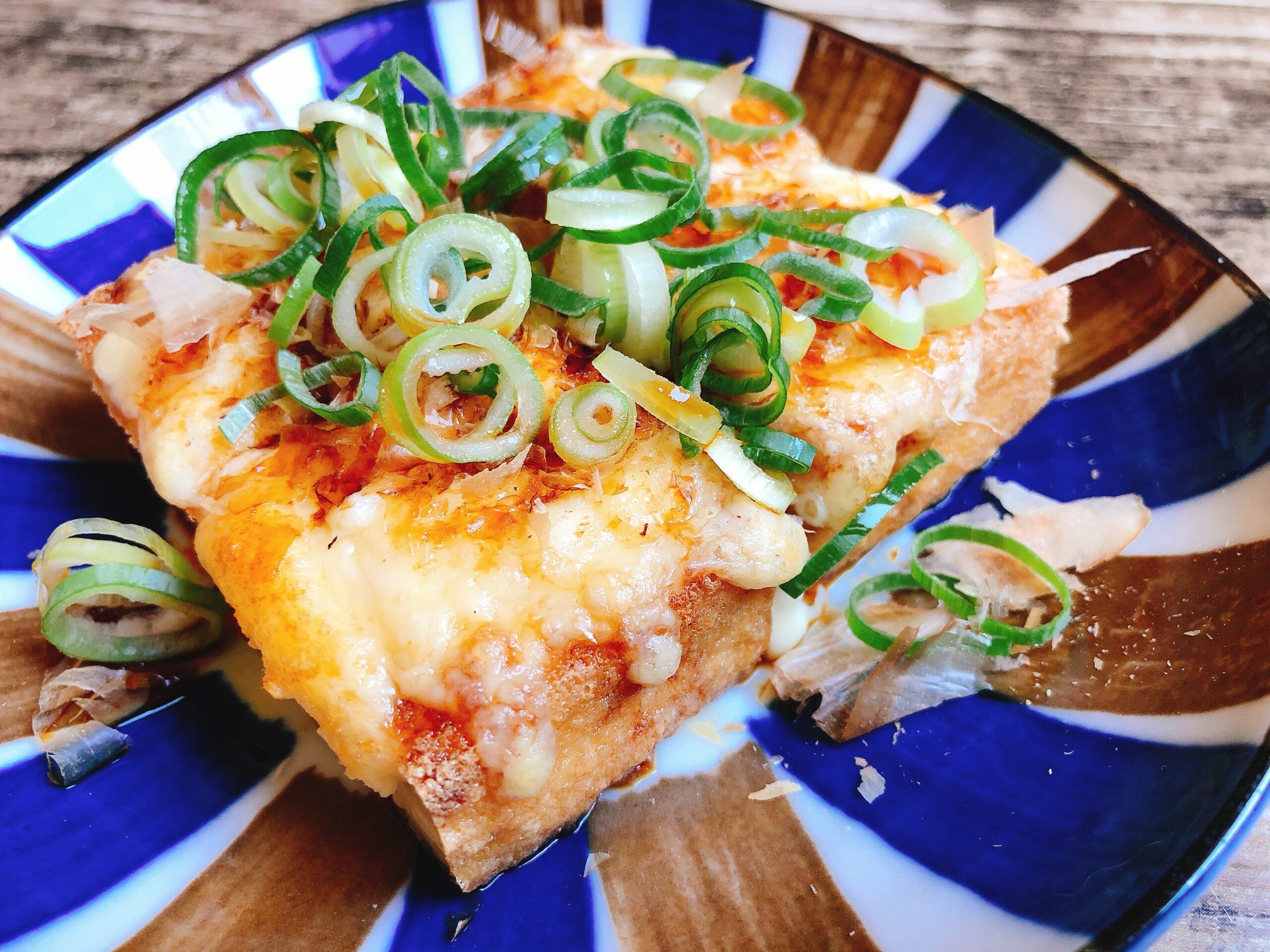 厚揚げの大葉チーズ挟み照り焼き