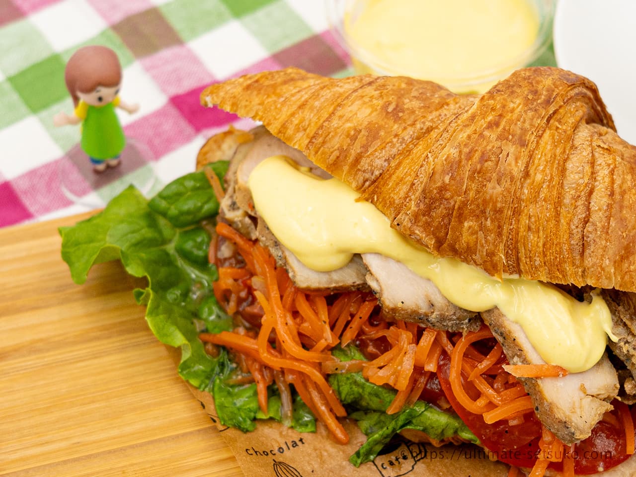 コストコ素材 チョコバナナのクロワッサンサンド