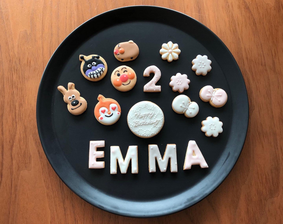 アイシングクッキー32 アンパンマン、ドキンちゃん、ばいきんまん icing cookie