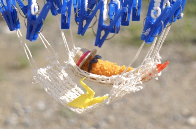 雑貨屋はらペコクラブ 食品サンプル エビフライLキーホルダ