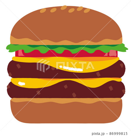 ハンバーガーセットの無料イラストフリーイラスト素材集 ジャパクリップ
