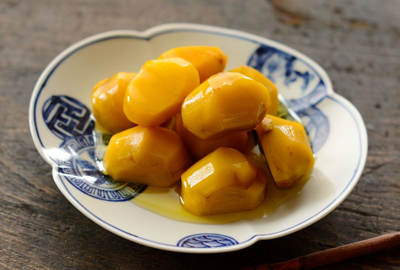 白だしで栗ご飯