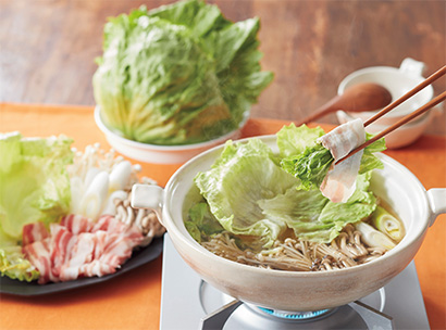 牛肉とレタスのアジアンしゃぶしゃぶ