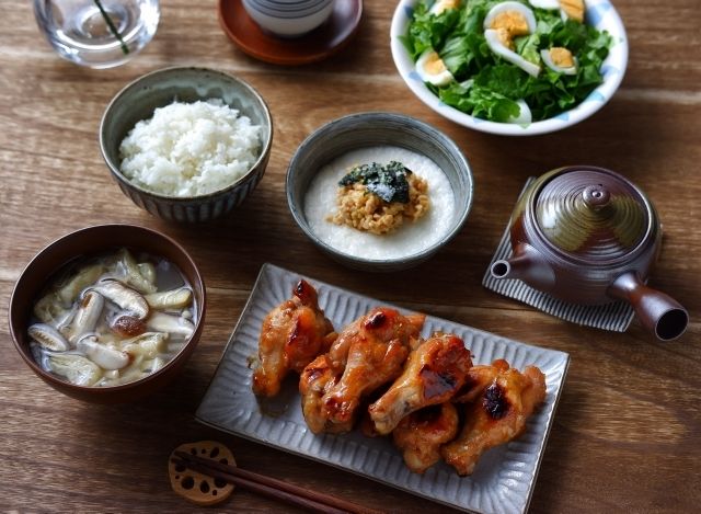 照り焼きチキン＆ジャーマンポテト定食