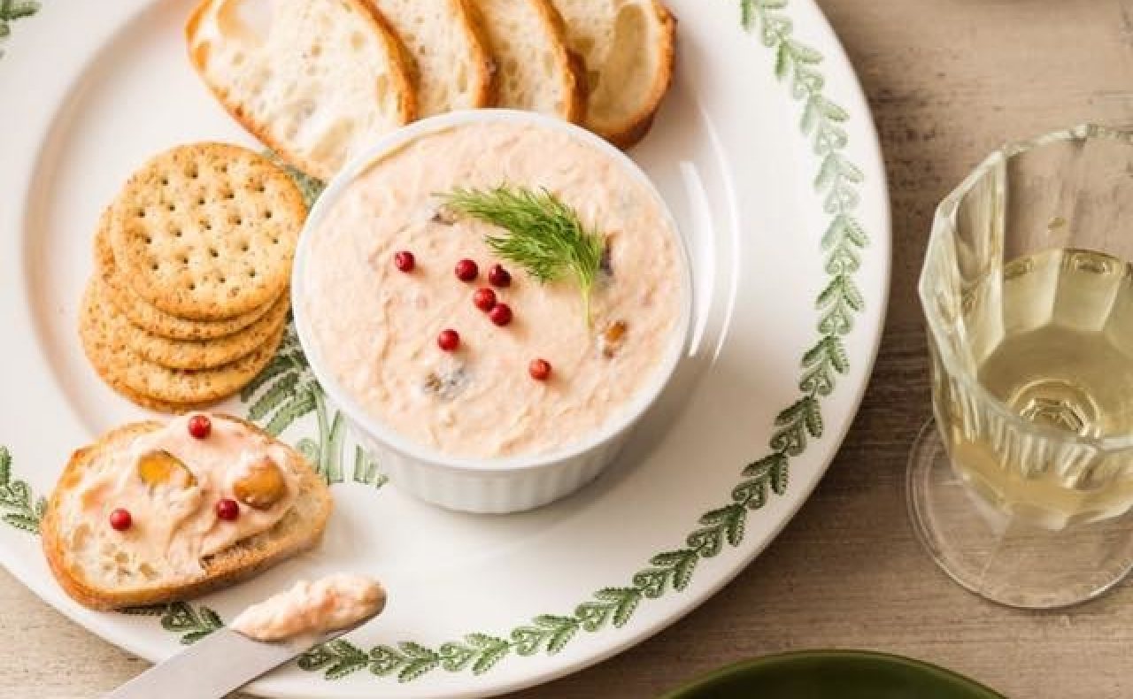 ライムが香る、サーモンリエット