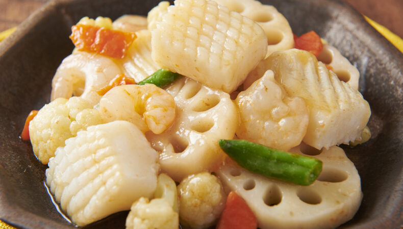 いかのバターオイスター炒め