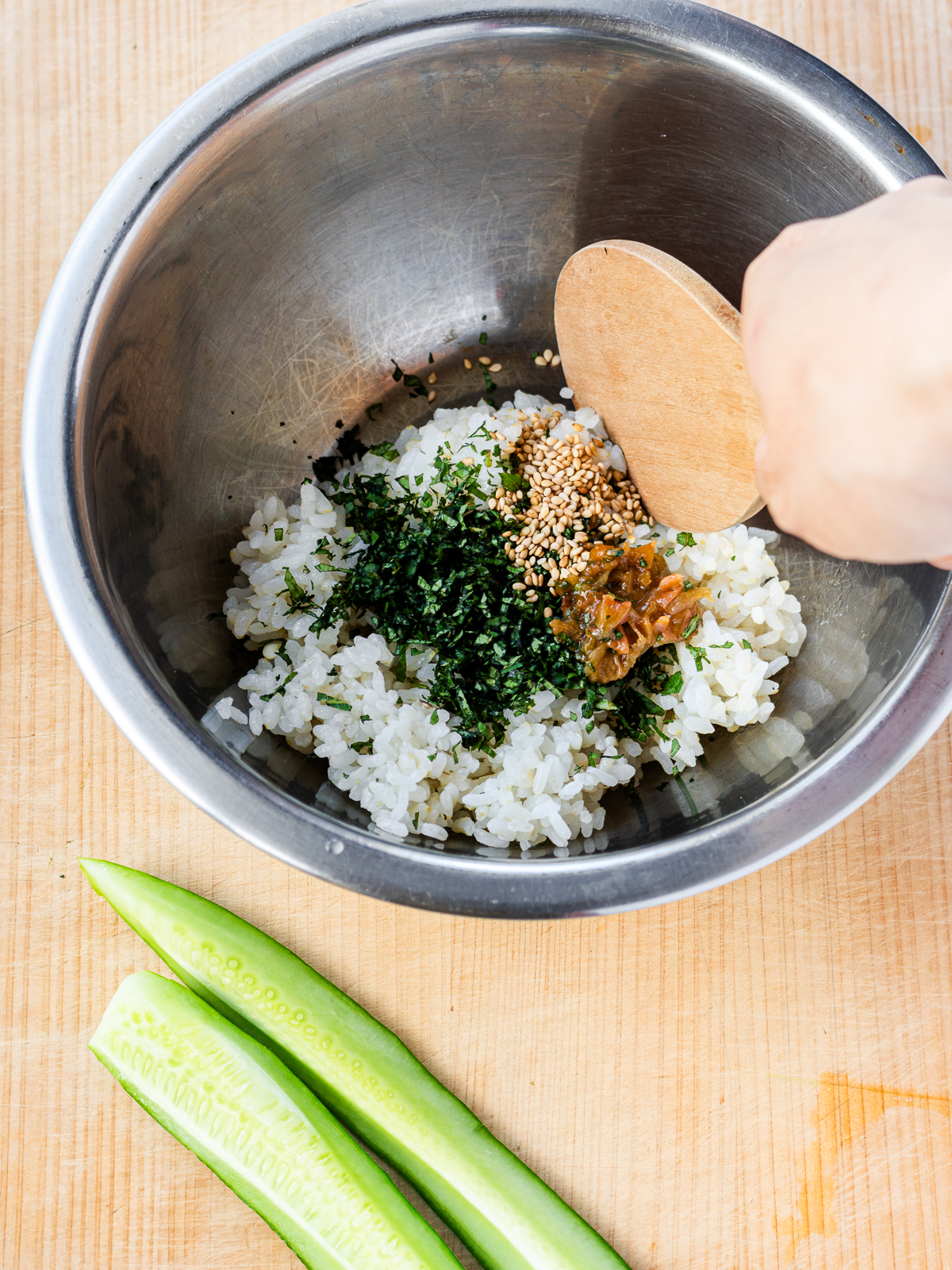 裏巻きかっぱ巻き