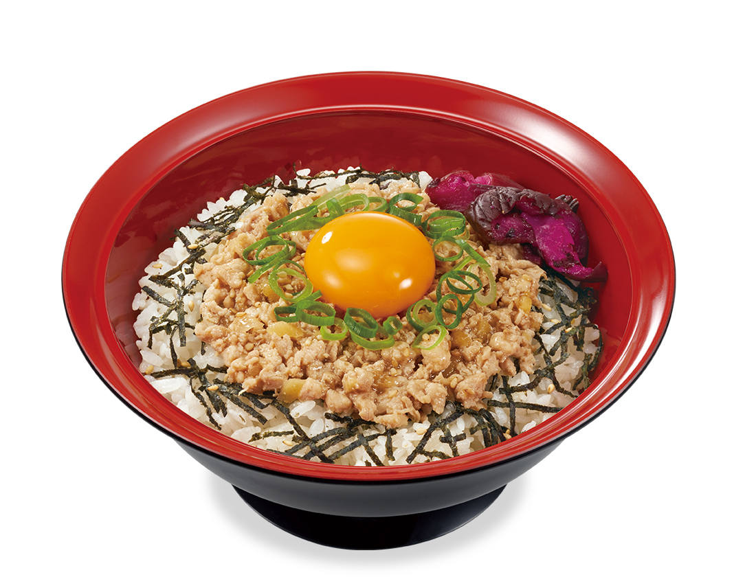 そろそろ終わるかもしれないので今のウチにこれでもやっとく。すき家の『 旨だしとりそぼろ丼』にトッピング。masaの食べ歩き記録