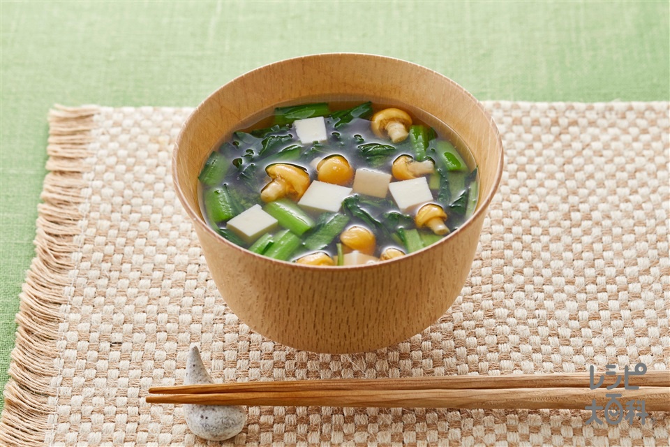 厚揚げのなめこあんかけ