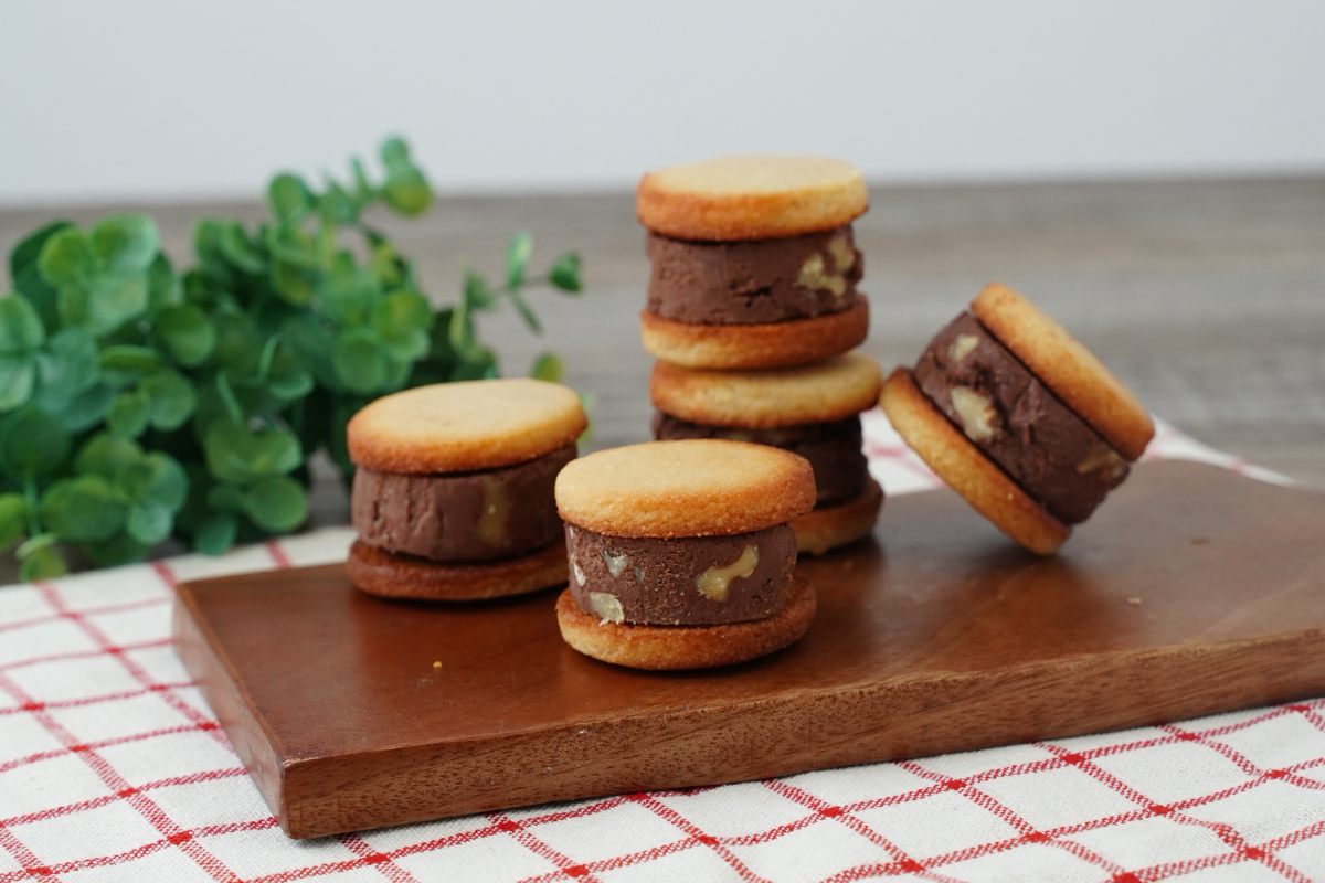 ホットケーキミックスで!材料5つ!ショコラバターサンド