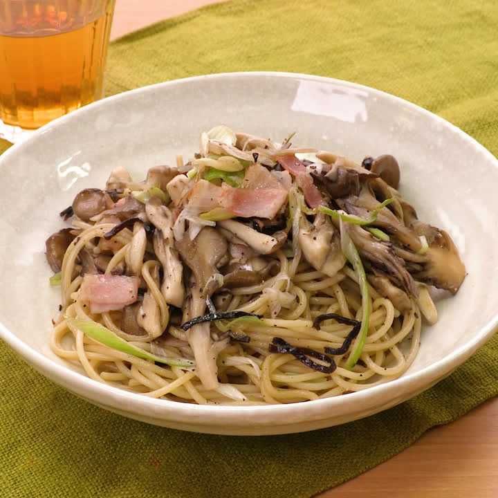 和えるだけ和風パスタ 納豆と塩昆布