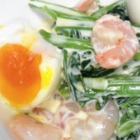 豚肉と小松菜のオイマヨ炒め