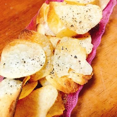 厚切り揚げないポテトチップスが好評でした・∀・ eeネ!!シニア夫婦は気ままに