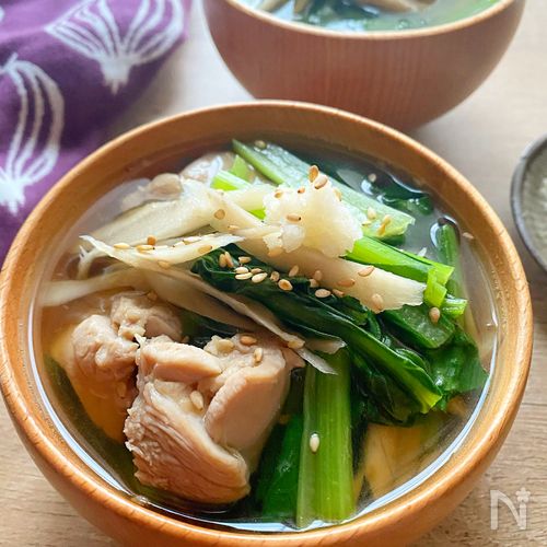 「鶏ごぼうネギのスープ」簡単レシピ！香り良く鶏の旨みたっぷり