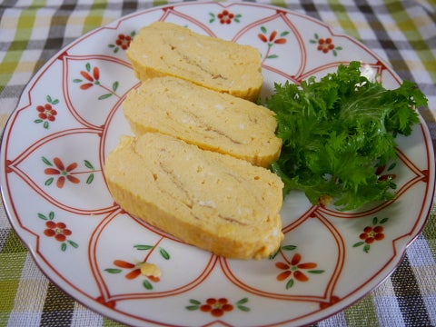 白だしで出来る！だし巻き卵