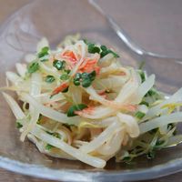 残りもので！もやしとワカメの酢のもの