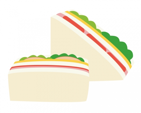 無料イラストサンドウィッチパブリックドメインQ：著作権フリー画像素材集