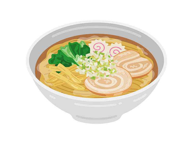 ラーメンを食べる女の子かわいいフリーアイコン・イラストの無料素材サイトフリーペンシル