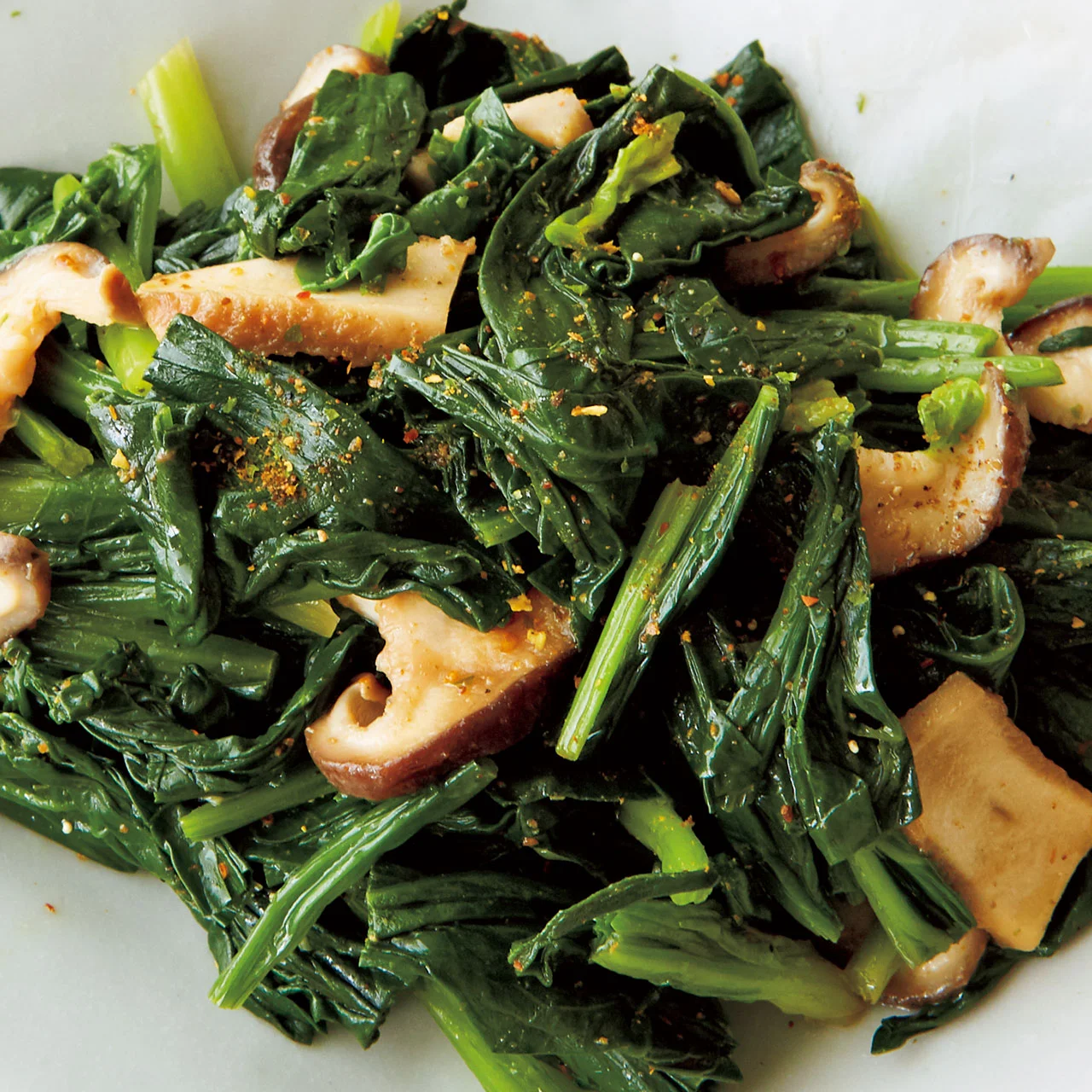 ほうれん草としいたけのおひたし