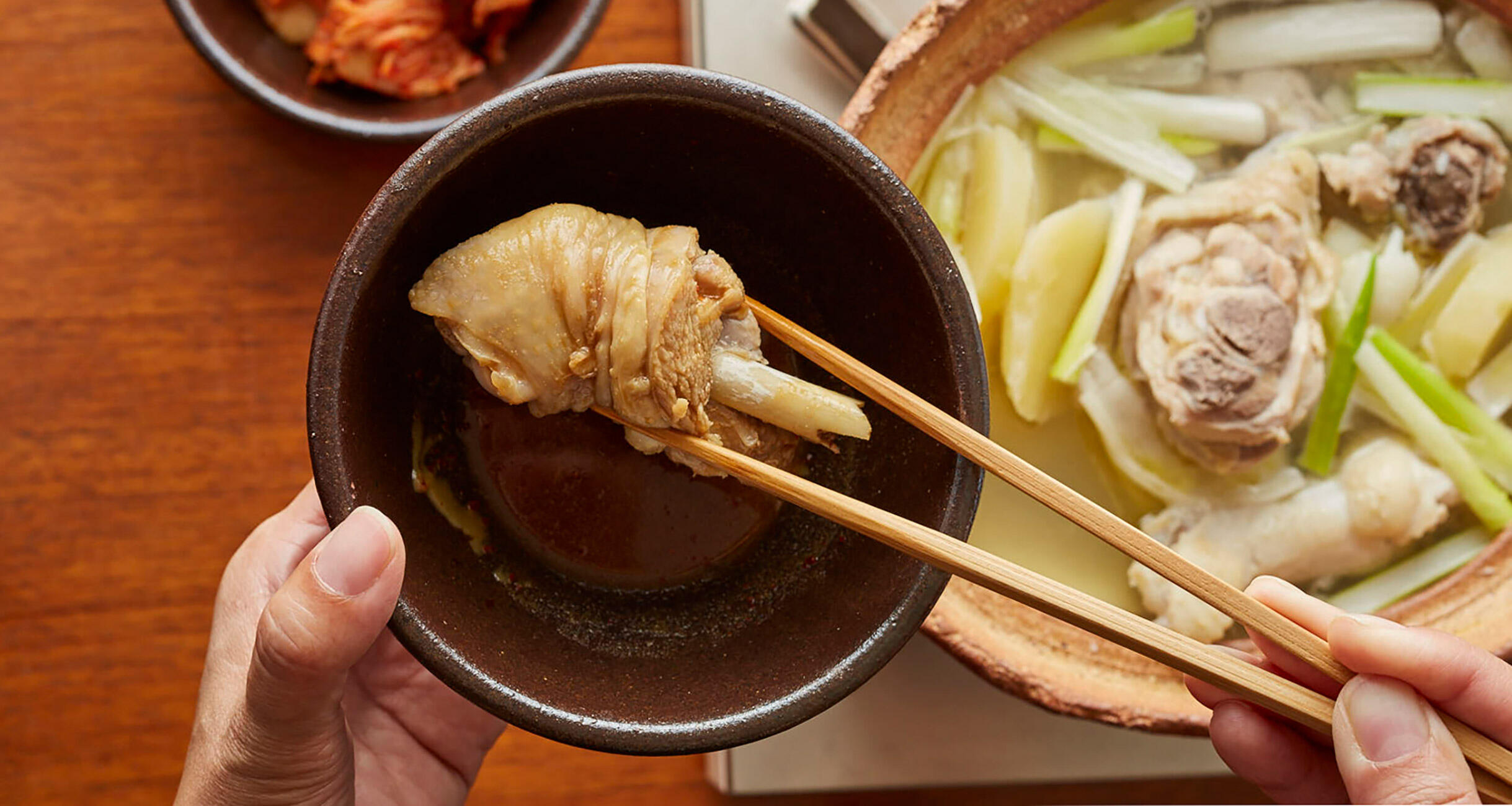 だしの素水炊き鍋ぽん酢にんにくごま油タレ by ぴかっち❤クックパッド簡単おいしいみんなのレシピが392万品