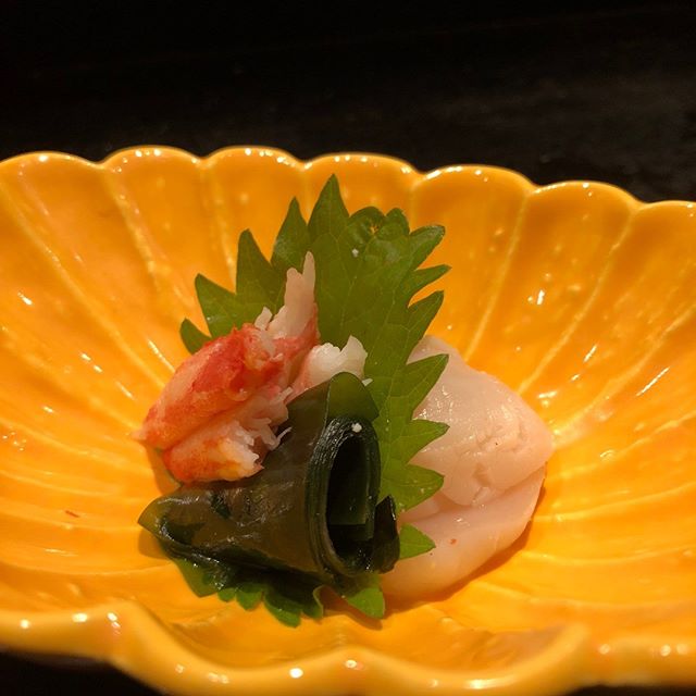 きゅうりと帆立のしょうが酢あえ