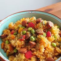 ジャンバラヤ☆炊飯器で炊けば、失敗知らず