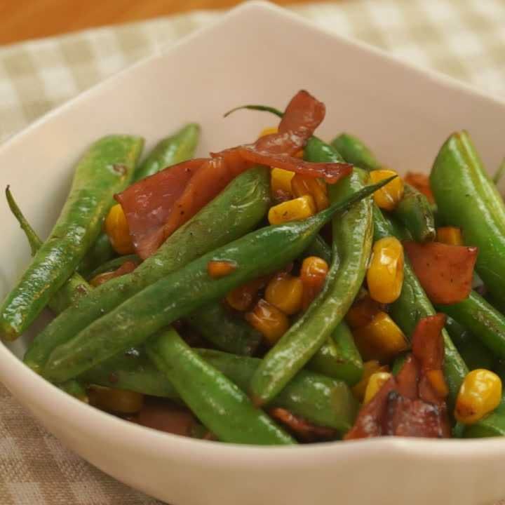 レシピ ビックリジャンボいんげん モロッコいんげん と鶏胸肉の濃厚ナッツクリーム和え - レシピ 難易度