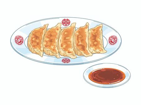お皿に盛られた餃子のイラストかわいいフリー素材集 いらすとや