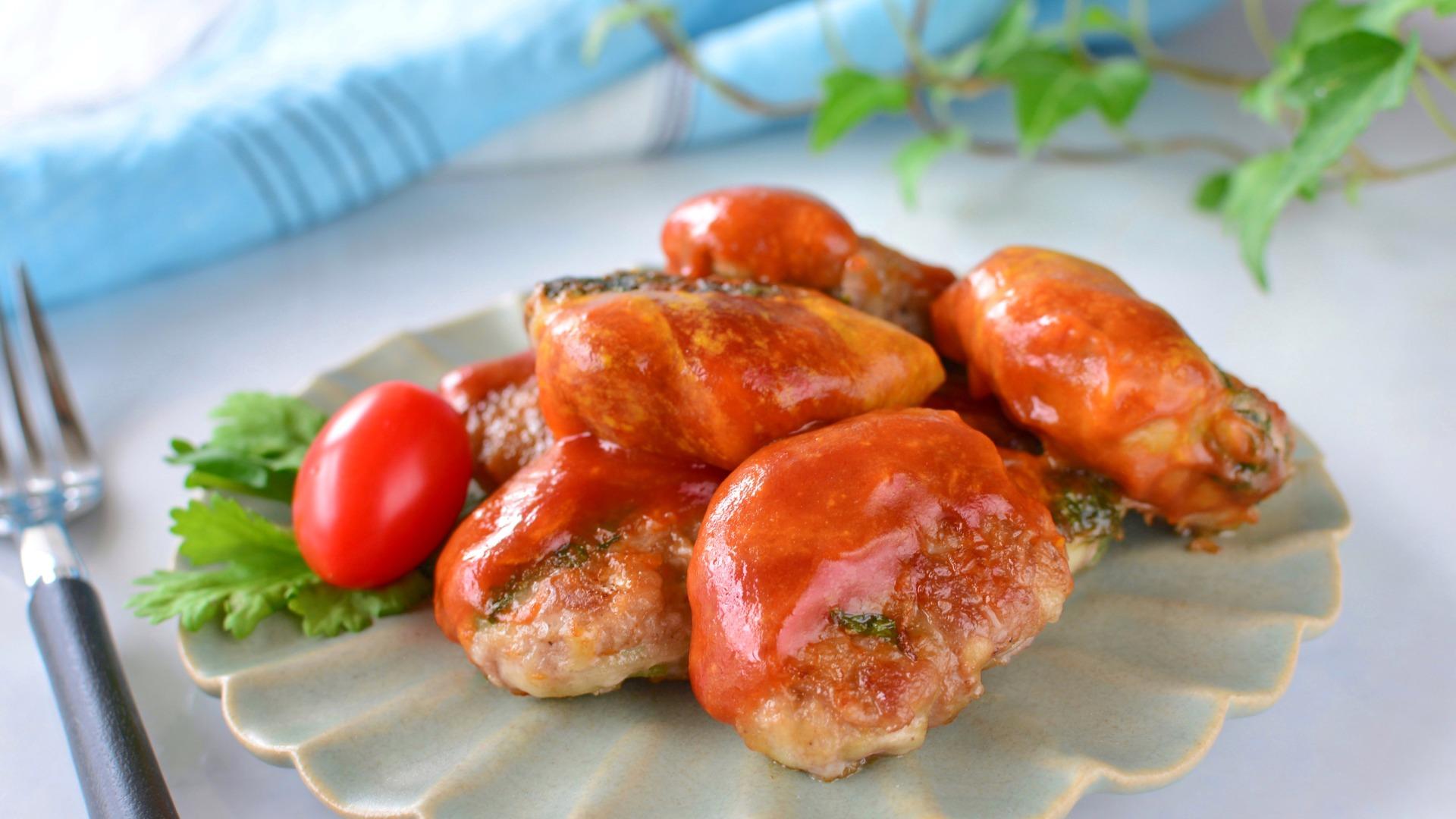 らくレピ 豚こまと紫蘇の甘酢炒め