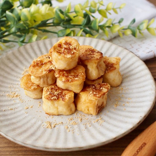 離乳食後期頃～ バナナロールサンドイッチの作り方、簡単離乳食レシピ、手づかみ離乳食レシピ