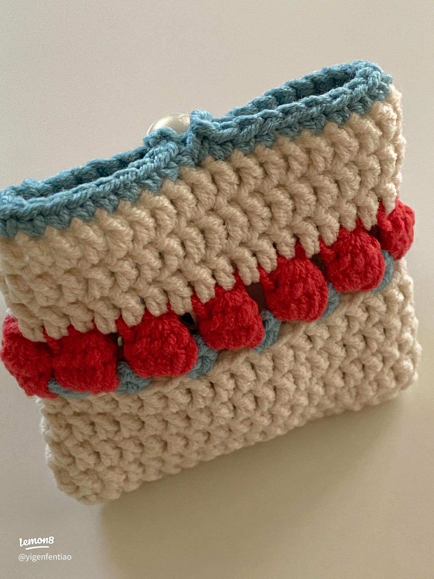 お花ミニポーチの編み方 - YouTubeで解説中