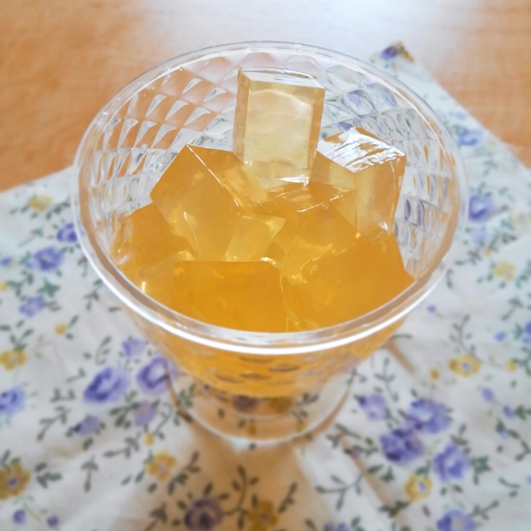材料2つ!作業時間5分でできる!みかん寒天ゼリ