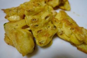 ゴーヤの種とワタを使って料理