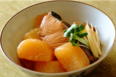 ブリと大根の白だしさっと煮