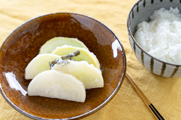 市販の甘酒で！柚子香る、べったら漬け