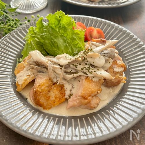 簡単！トースターでまいたけのみそマヨチーズ焼き