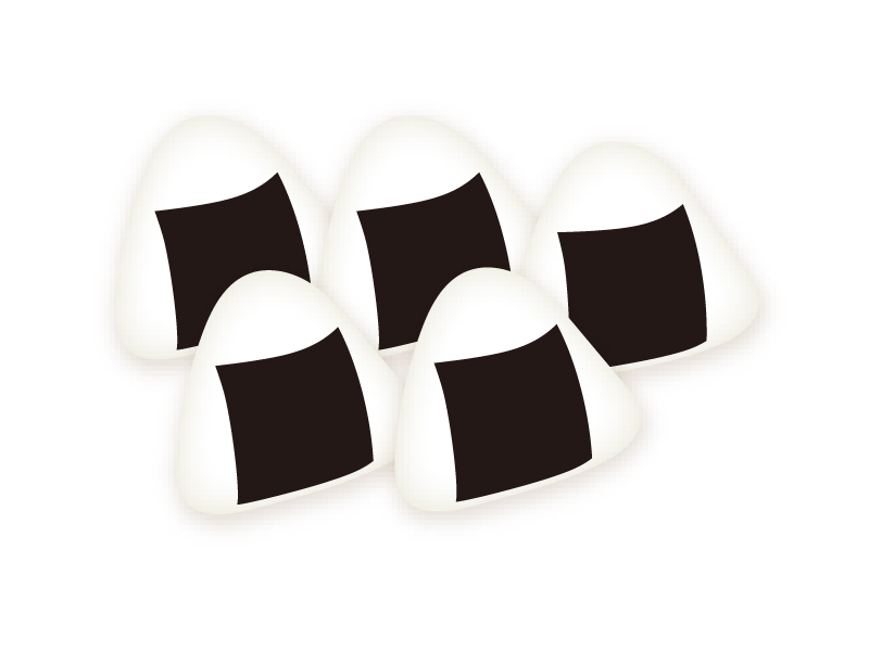 かわいいおにぎりのフリーイラスト素材集IllustCute