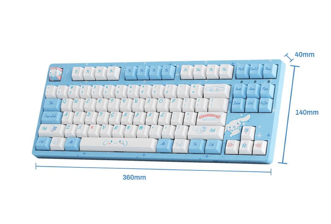 Akko シナモン シナモロール メカニカル・ゲーミングキーボード サクラ軸