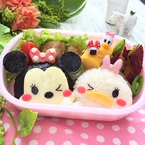 作り方 簡単ミニーちゃんおにぎり＊キャラ弁asamiの多肉ガーデン。おおだてガーデンガイド