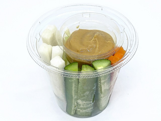 コンビニの「野菜スティック」を比べてみた結果 → それぞれ個性があったローソンはソースが特徴的で、セブンはロケットニュース24