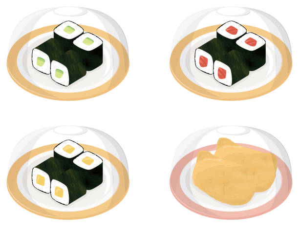 イクラのお寿司のフリーイラストフリーイラスト・クラシック フリクラ