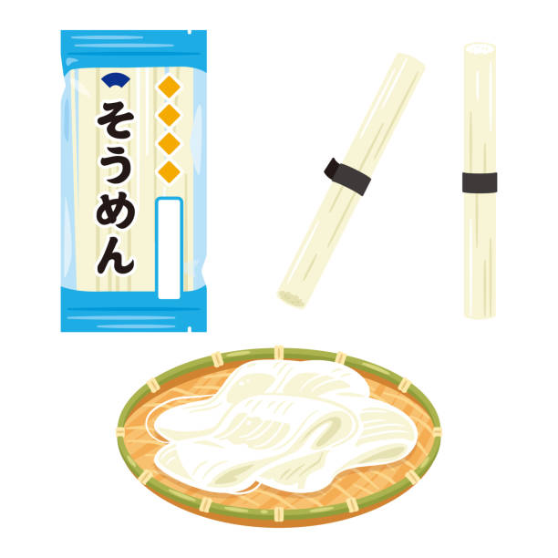 そうめん zipファイル: pdf,jpg,透過png ：イラスト無料