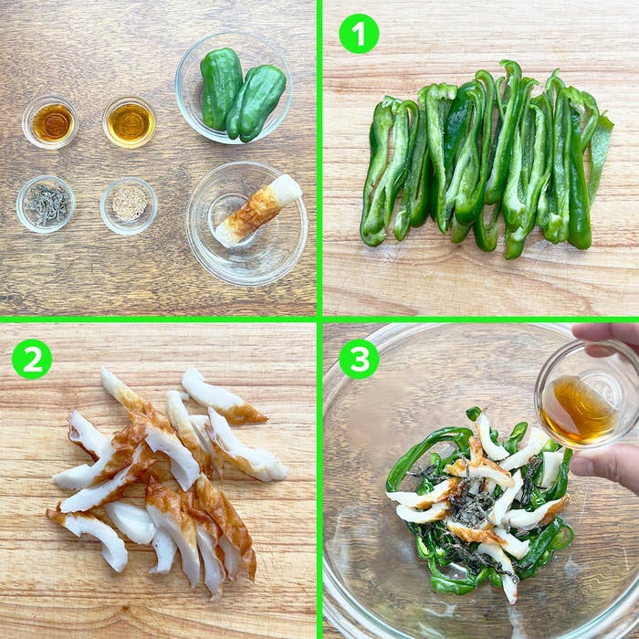 あっという間に完成 ピーマンとちくわの旨塩昆布和え