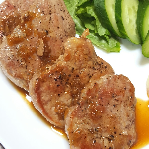 しっとり柔らか♪ 豚ヒレのとろっと照り焼き