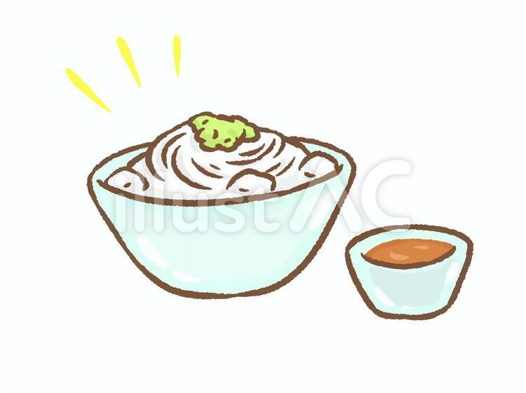 そうめんのイラスト素材193160749 毎月1点無料 フリー のストックフォト イメージマート