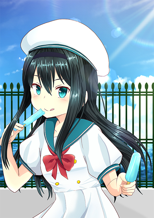 アイスを食べる女の子イラスト - No: 22763648無料イラスト・フリー素材なら「イラストAC」