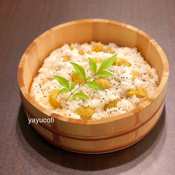 炊飯器で簡単☆栗おこわ by chico_co＊クックパッド簡単おいしいみんなのレシピが392万品