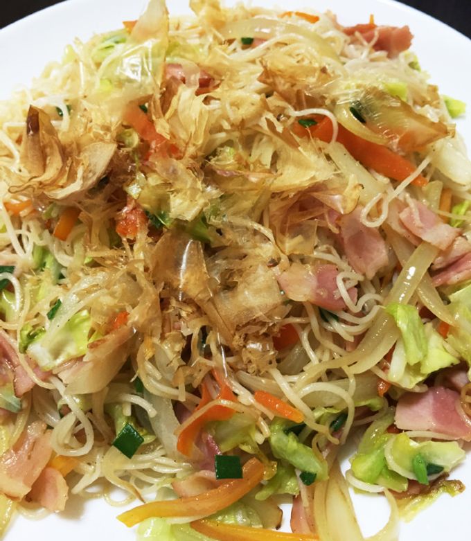 即席みそ汁活用術 そうめんチャンプル