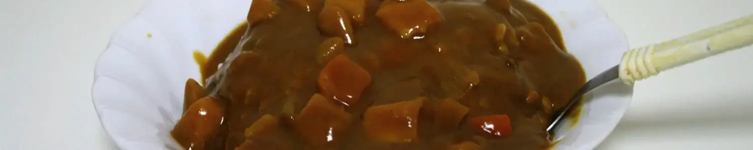 フリーイラスト：シンプルカレーライスのイラスト