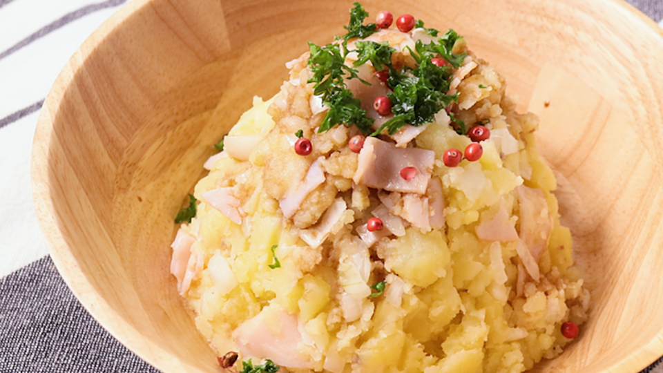 レシピ 抱えて食べたい♬うま味たっぷり和風白だしポテサラ♬ - しにゃごはん blog